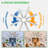 66 Inch Large Ceiling Fan with Light, Modern 8-Blade Silver and Wood Grain Indoor Outdoor Fans with Remote Control Dimmable Light, Quiet DC Motor Reversible 6 Speed Timer-652494715-652494718-652494716