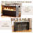 43'' Modern Kitchen Island With Storage,island Table With Led Lights & Cabinet For Kitchen