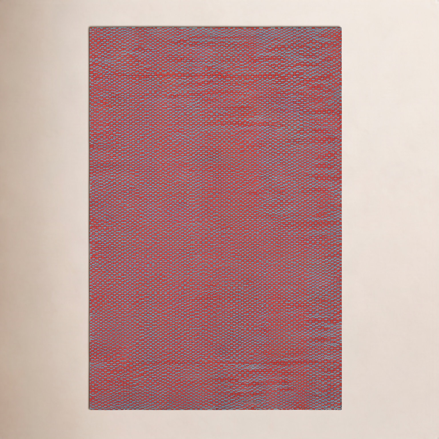 Marseille Red Hand-Woven Geometric Outdoor Rug, Rectangle 8' x 10'