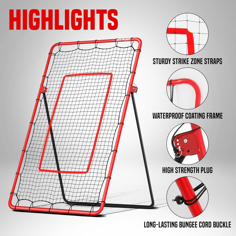 Volleyball Rebounder Net Training Practise Net For Improving Bumping Spiking Serving, Multi-angle | Volleyball Training Gifts, Aids & Equipment 4x7ft
