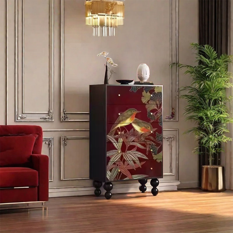 Armoire de rangement spacieuse en bois de pin