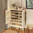 Beige Solid wood Shoe Storage