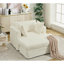Oversized Corduroy Chaise Longue With Ottoman-1612799223