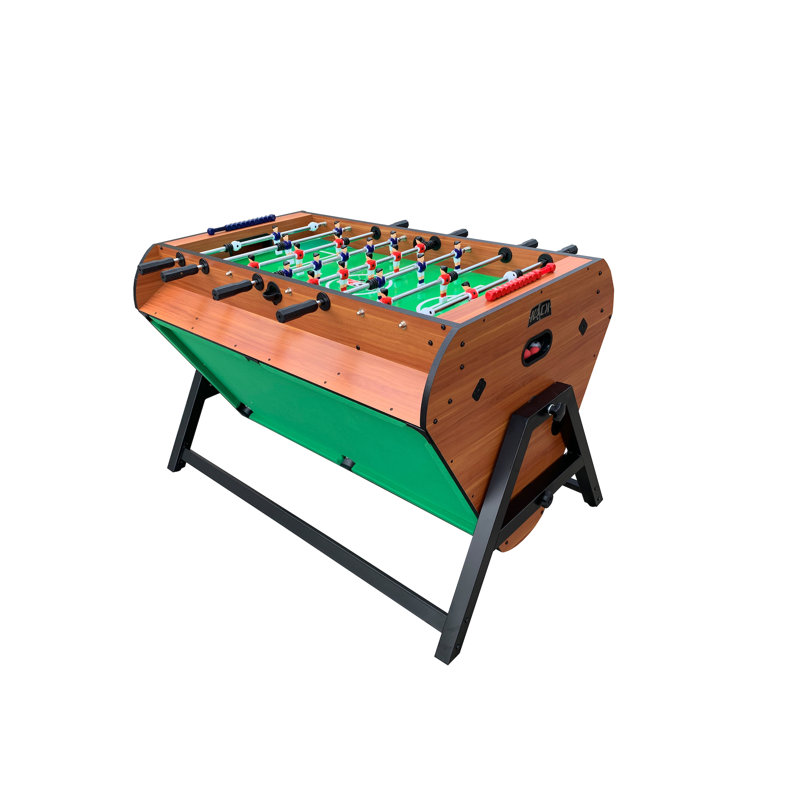 Triplex 55" Brown MDF Multi-Game Table with Telescopic Rods