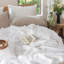Jeté 100% coton 4 couches avec frange MooMee Airy-115808095-115808093