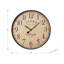 Clocks, 20" Round, Wall Clock, Antique Brown, Transitional