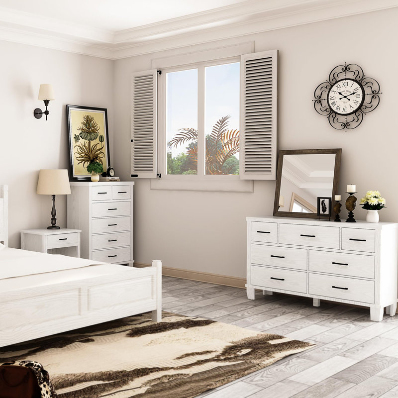 Mairit 31.5'' W 6 - Drawer Dresser, White
