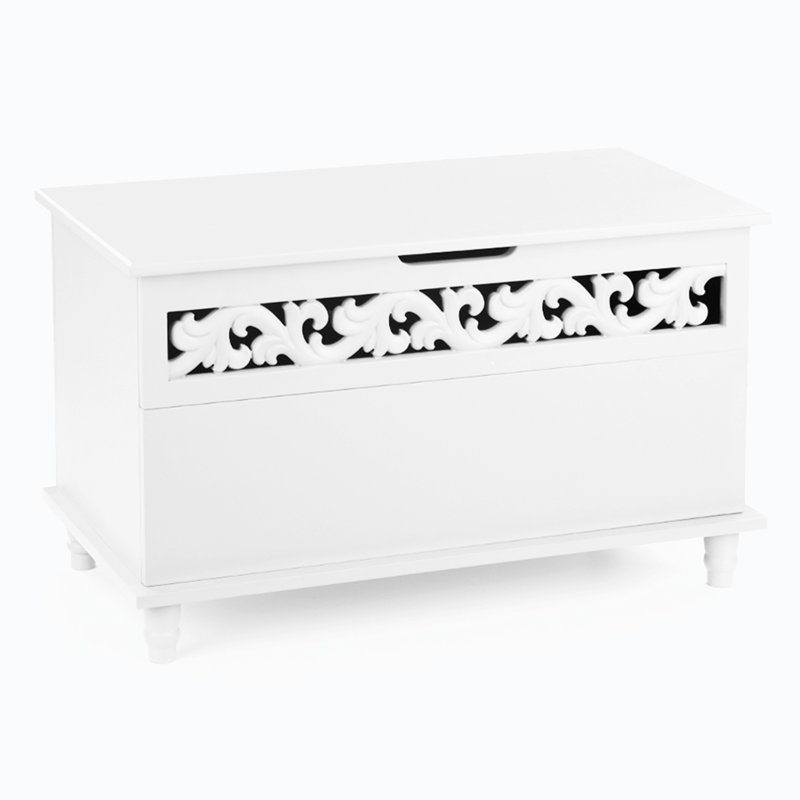 Banc de rangement en bois manufacturé Hudnell