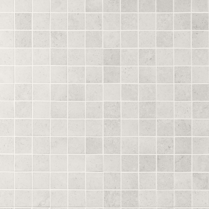 Grava 11.81" x 11.81" Porcelain Mosaic Grid Floor & Wall Tile (0.96 SQFT / Box), Perla