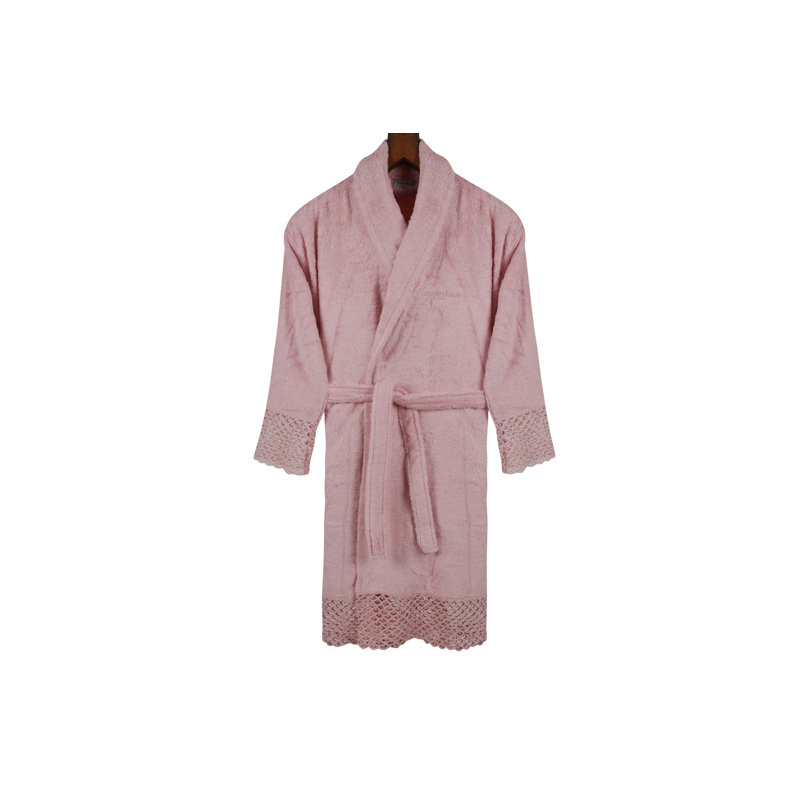 Peignoir mi-mollet de genre Bogomila, S / M, Rose