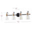 Luminaire de meuble-lavabo noir et laiton avec abat-jour en verre, intensité variable, base E26 - Certifié UL-750331727-750331725