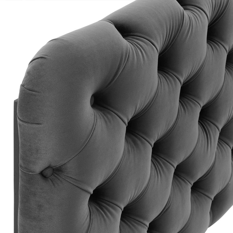 Tête de lit Lizzy, Gris anthracite, Grand
