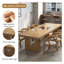 Table de conférence 110,24 "en bois massif minimaliste moderne au fini naturel-669644878