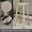 Swivel Solid Wood Counter Stool-112246546