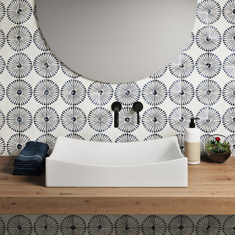 Marseille 25.5" Rectangle Vessel Bathroom Sink