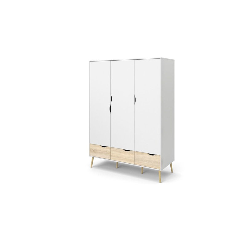 Myrasol 3 Door Manufactured Wood Wardrobe