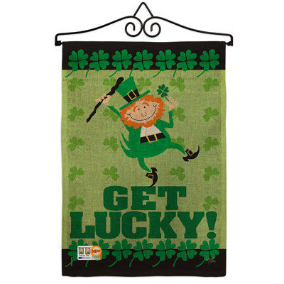 Double Sided 18.5'' H x 13'' W Polyester St. Patrick's Day Garden Flag