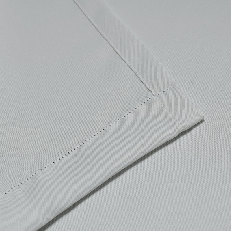 Panneau de rideau obscurcissant moderne unie Bertrand, L 52 po x L 84 po, Blanc