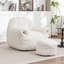 Beanbag chair with back support and Ottoman-116066409