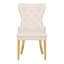 Chaise de salle à manger en or 2 pièces Simba