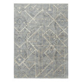 Rug & Kilim’S Modern Classics Rug With Gray Medallions And Geometric Patterns