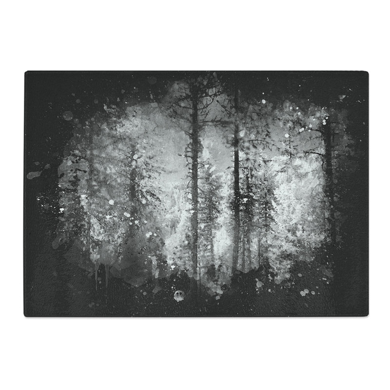 Tempered Glass Montana Forest Chopping Board, 28.5 cm x 39 cm