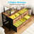 Midhat Geometric Storage Bookcase with 3 Drawer