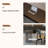 Black + Gray Rectangular Solid Wood + Acrylic with 6 drawers desk-118734285-118734284