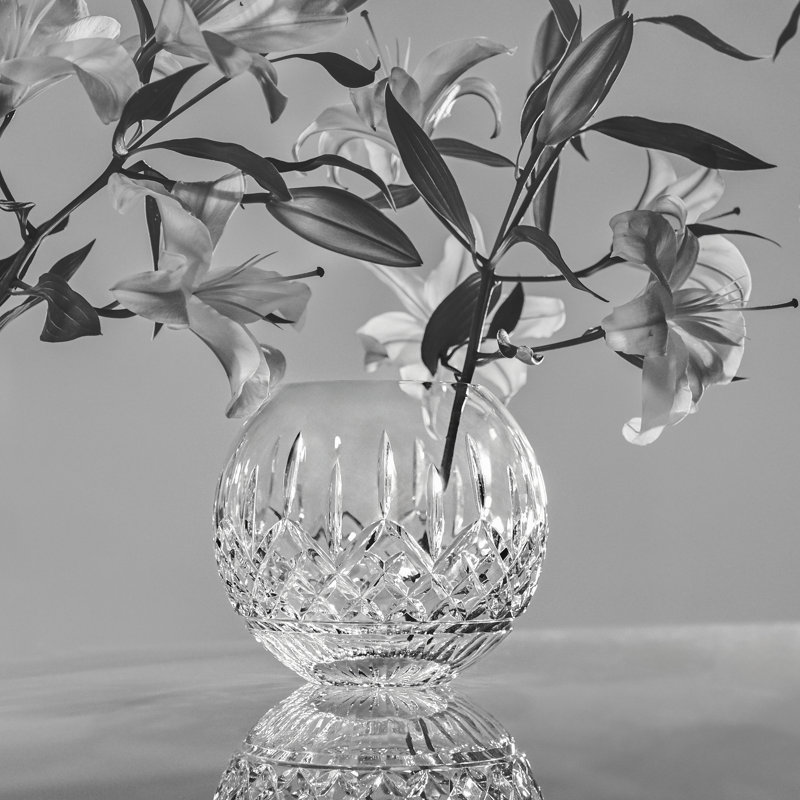Waterford Lismore Rose Bowl 6in, 7.01" H x 8.07" W x 8.07" D