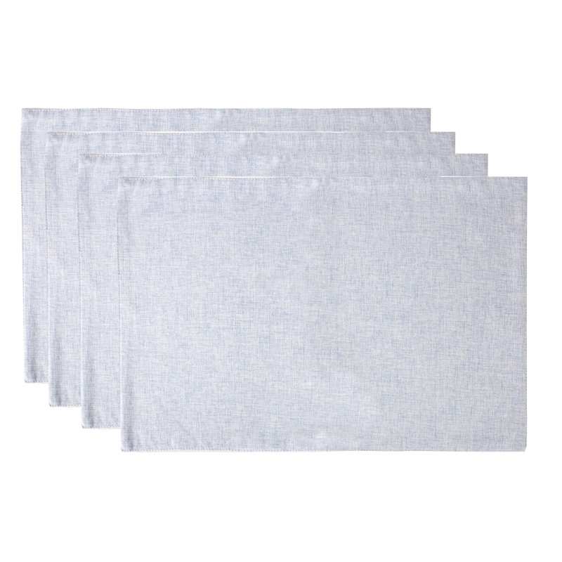 Ensemble de napperons 4 pièces, Bleu ciel