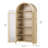 5-Tier 71'' H Freestanding Arch Display Cabinet With 3-Color Light Modes And Motion Sensor-639548701