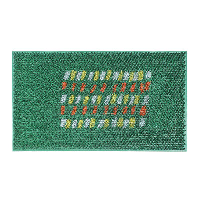 Leyva Pin Outdoor Entrance Fun Designed 30 in. x 18 in. Non-Slip Door Mat
