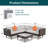 4-Pieces Outdoor Wicker Sofa Set-408043239