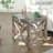 2 pcs. Galvanized Wooden Nesting End Tables