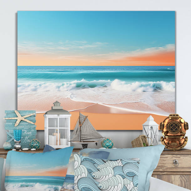 Highland Dunes Allain Handmade Coastal Wall Decor on Solid Wood ...