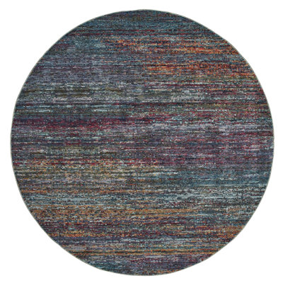 Tapis mauve / multicolore Bobby