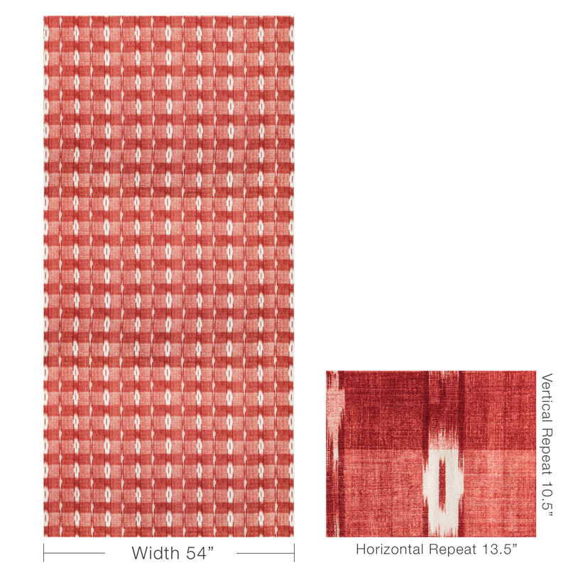 Manoir Girard Cotton Blend Fabric, Red