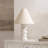 24" H White Resin Table Lamp