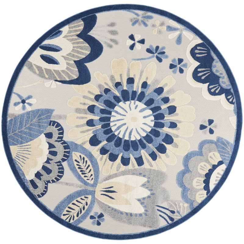 Tapis bleu Newton, Rond 7 pi 10 po