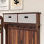 Arbre d'entrée 33,50 pouces avec 6 crochets, portemanteau et banc d'entrée-276770214