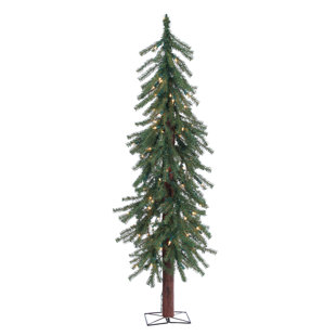 4' Pre-Lit Alpine Christmas Tree with 100 Lights with Stand