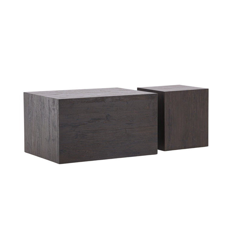 Melan Block Coffee Table, Mocca 