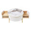 Table basse moderne avec 2 grands tiroirs de rangement Modern (31,5 po)