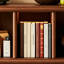 Bibliothèque standard en bois massif noyer moderne-1270313986