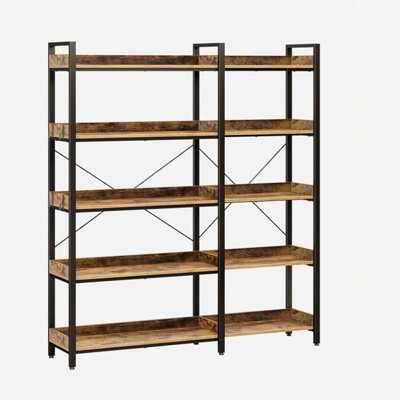 Bookshelf 5 Tier with 4 Hooks