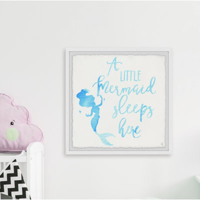 Shelley A Little Mermaid Sleeps Here Framed Print