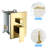 Gold Dual Shower Head - 10 Inch Square Wall Mounted With 360 Adjustable Rainfall And Handheld Spray For A Spa-Like Showers Relaxing Experience-126673565