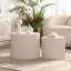Ensemble de 2 tables basses gigognes Beige