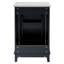 Petit meuble-lavabo moderne de 20 pouces avec lavabo en céramique - 20 * 14,5 * 33,3 pouces, rangement spacieux, 1 porte à fermeture douce-122949900