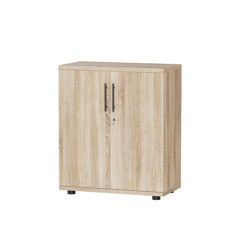 Feriel Storage Cupboard Cabinet for Office, Home Garage, 2 Door, Locking, 2 Shelf, Sonoma Oak